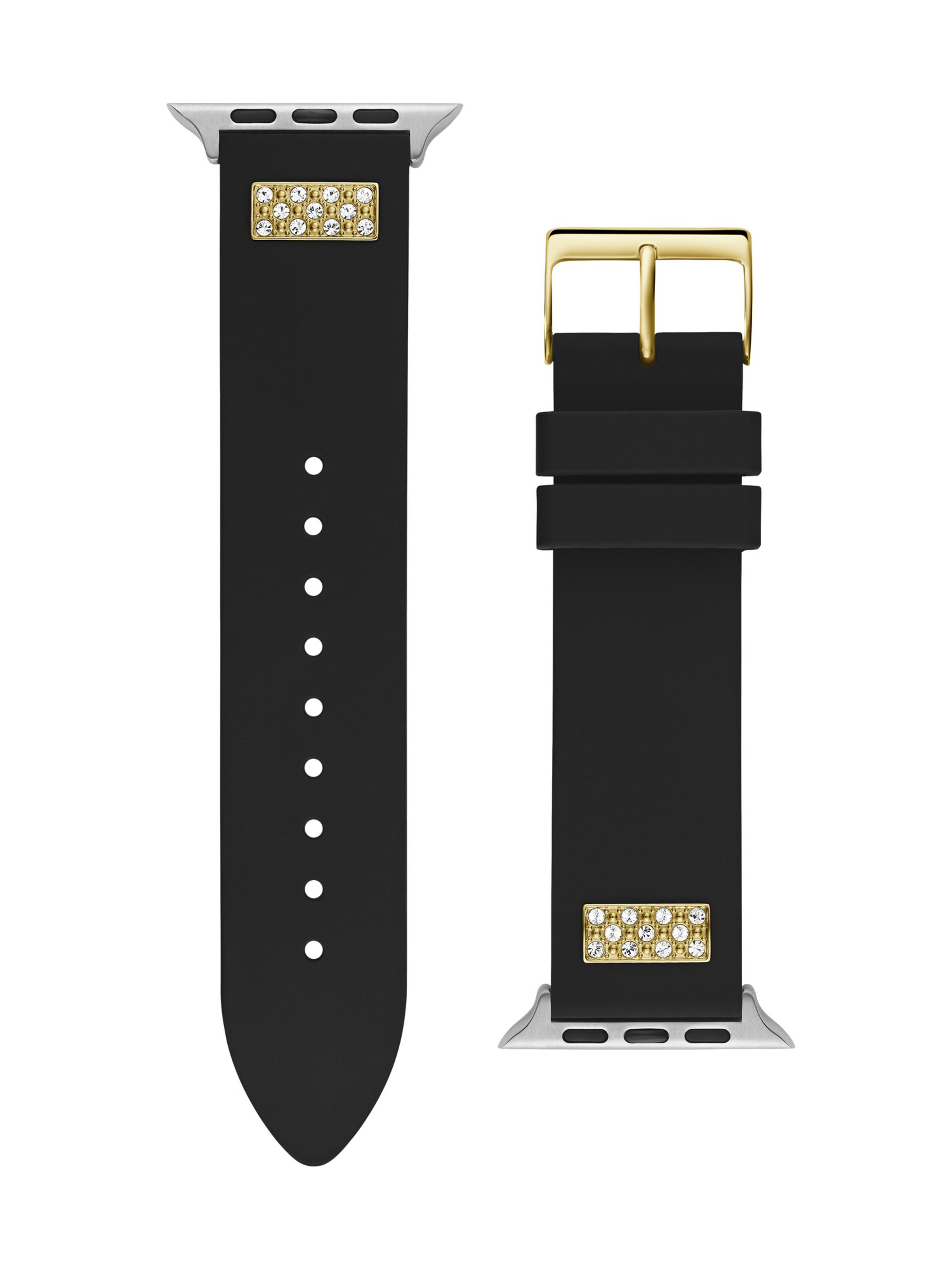 Braccialetto di GUESS in nero: frontale