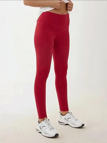 Skinny Leggings Hiccup en rouge : devant