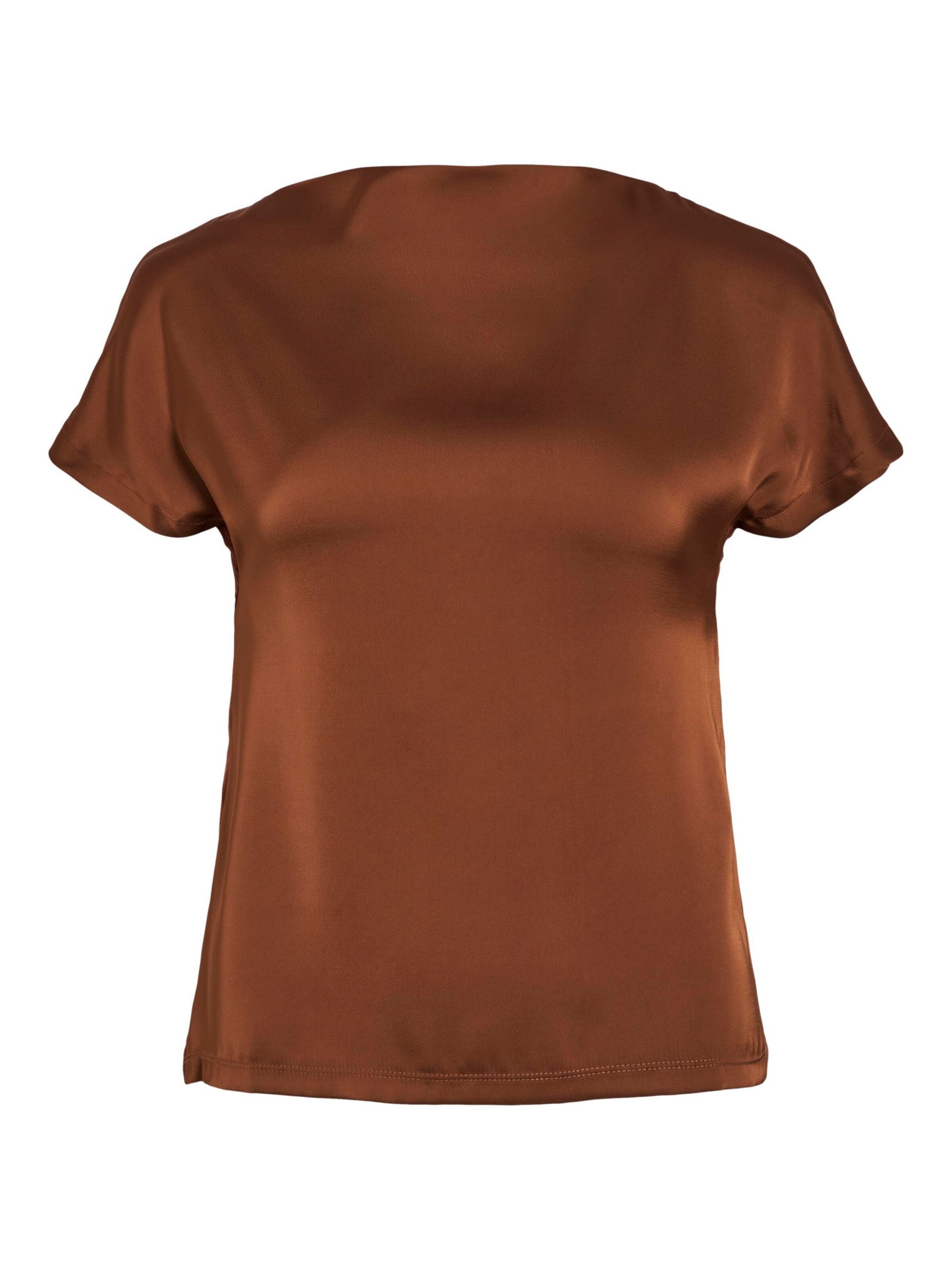 VILA Shirt 'Ellette' in Bruin: voorkant