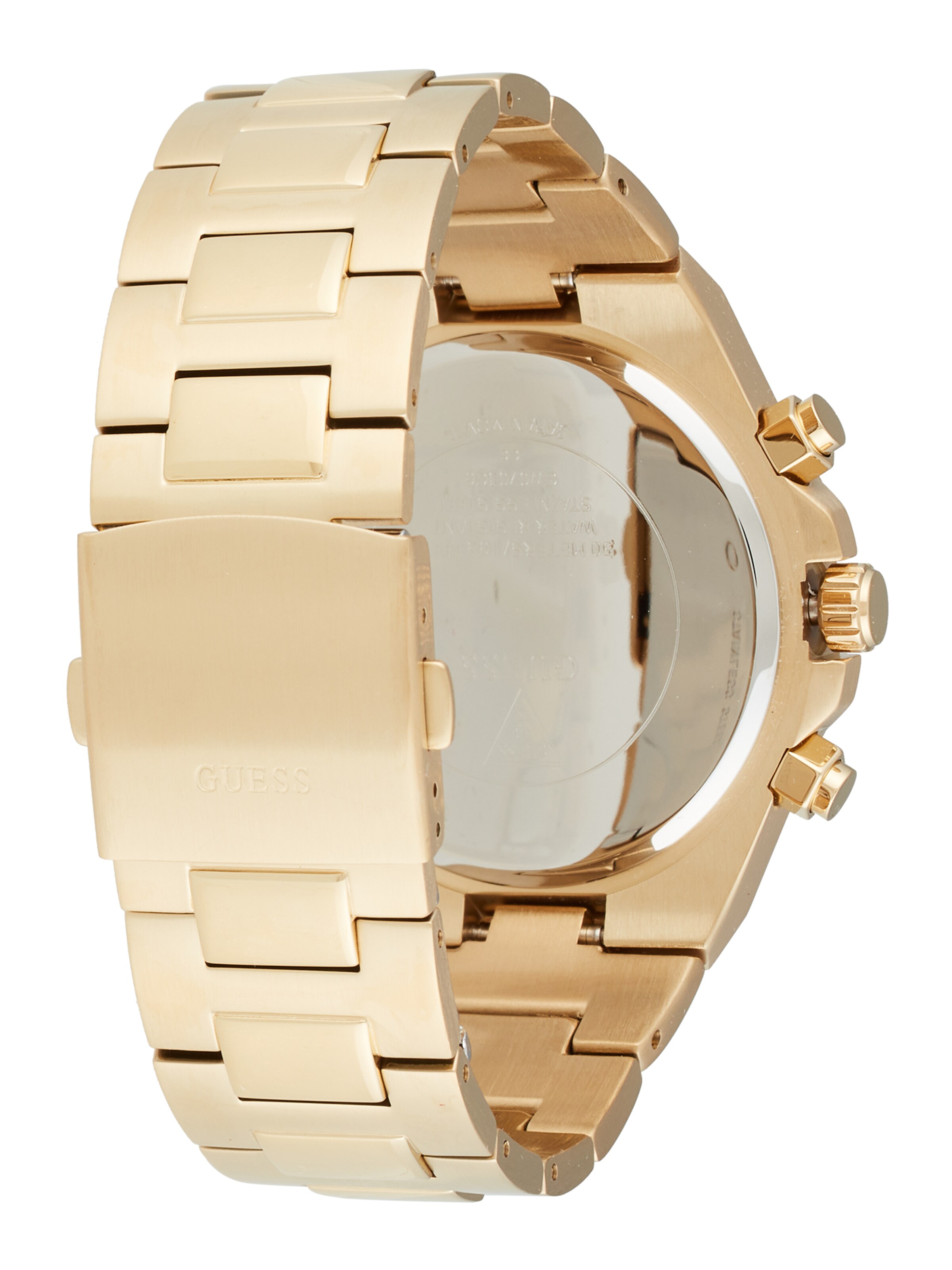 GUESS Analogové hodinky – zlatá