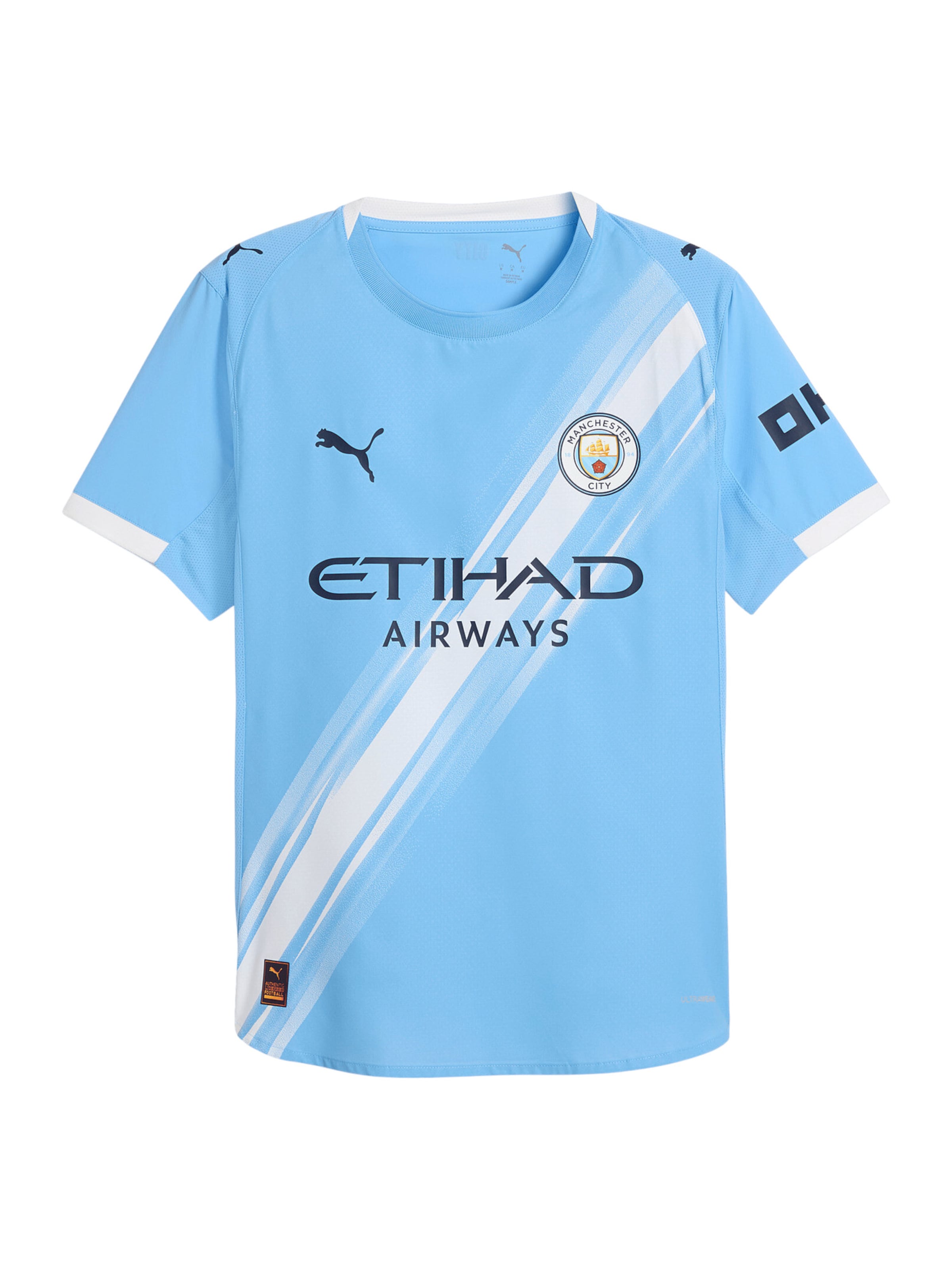 PUMA Αθλητική φανέλα 'Manchester City Authentic' σε μπλε: μπροστά