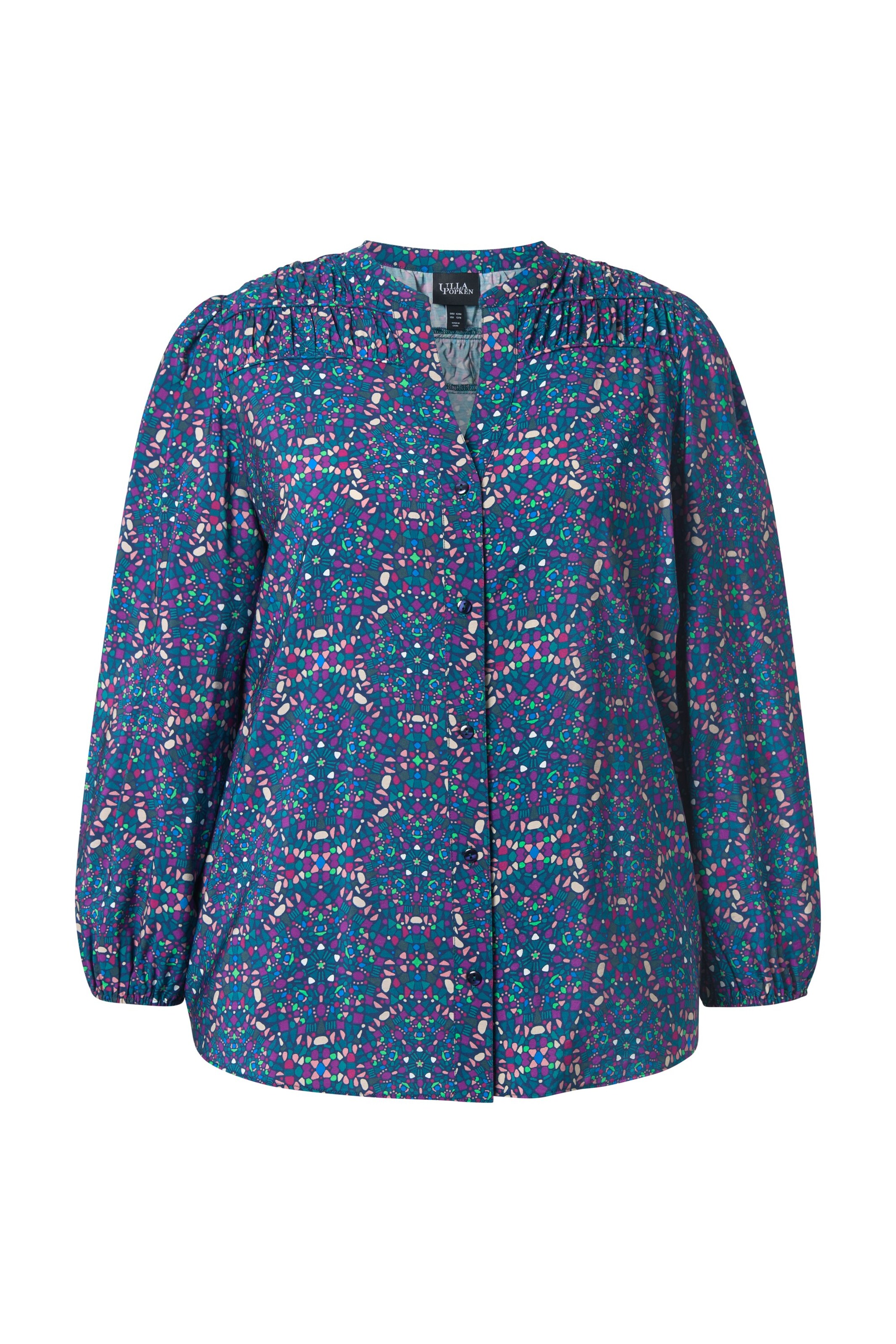 Ulla Popken Bluse in Blau: Vorderseite