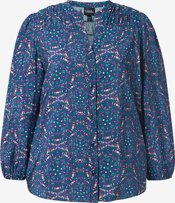 Chemisier Ulla Popken en bleu : devant