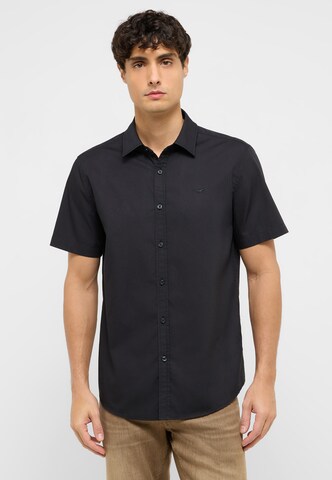 MUSTANG Regular Fit Hemd 'GILROY' in Schwarz: Vorderseite