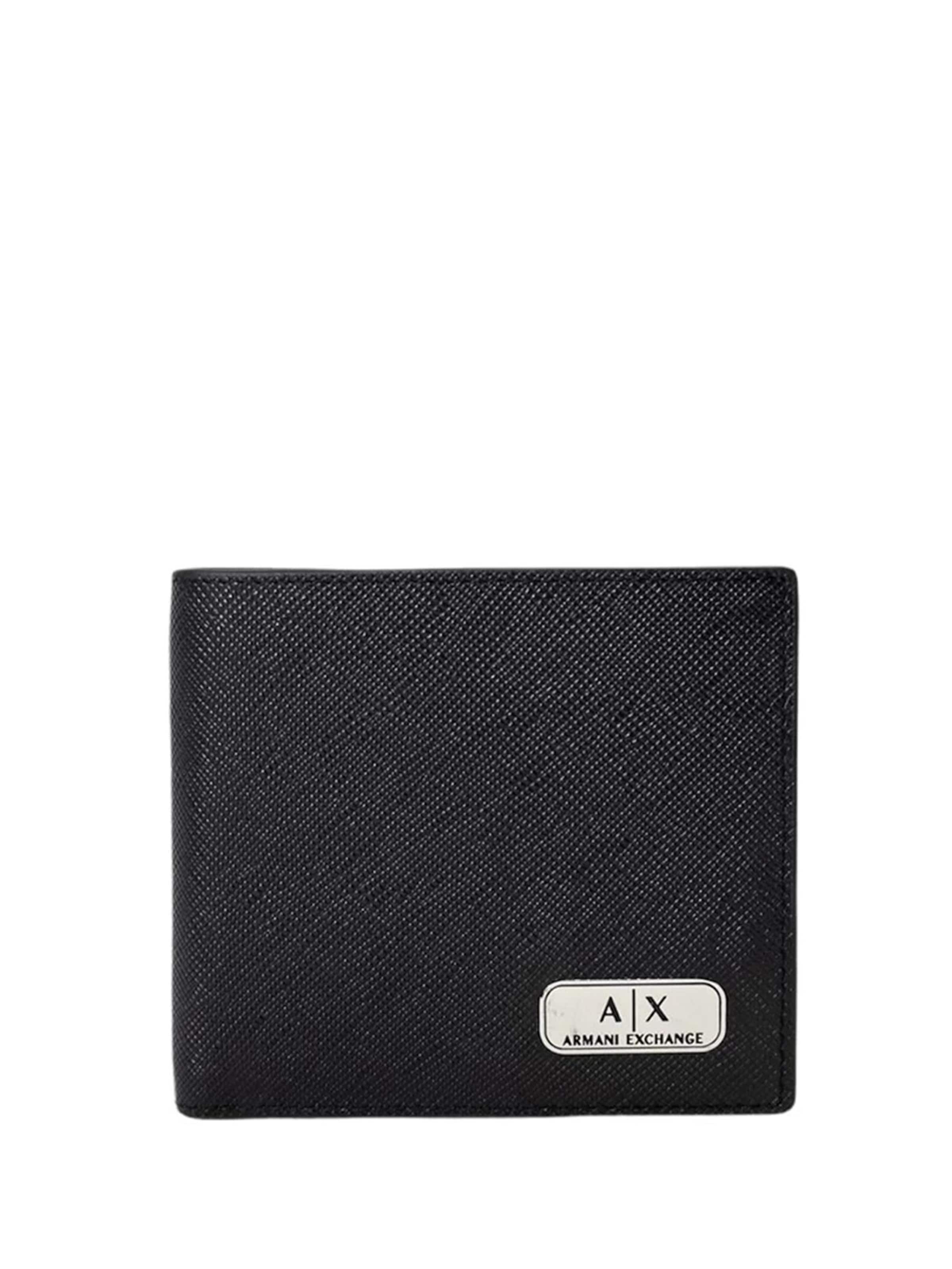 ARMANI EXCHANGE Portemonnee in Zwart: voorkant