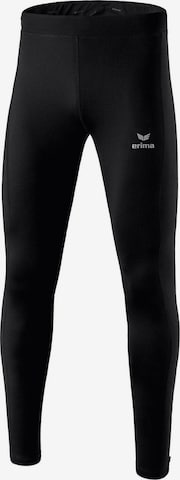 ERIMA Slim fit Workout Pants in Black: front