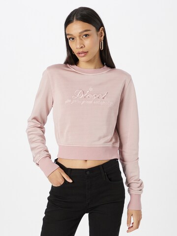 DIESEL - Sweatshirt em rosa: frente