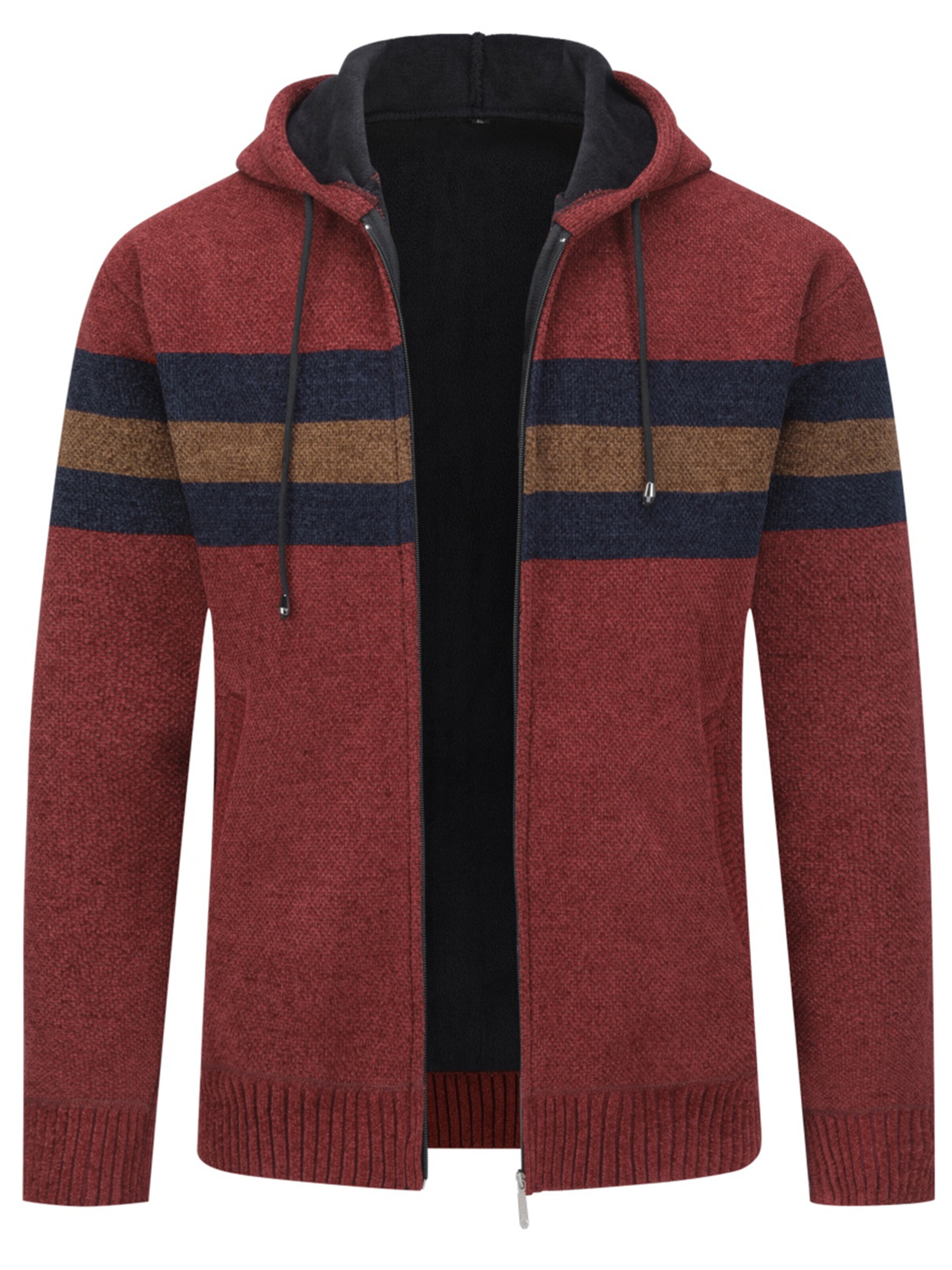 ALLTHEMEN Knit Cardigan 'Flausch' in Red