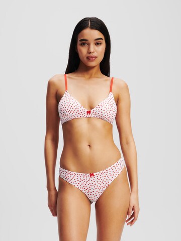 Triangolo Reggiseno di Karl Lagerfeld in bianco: frontale