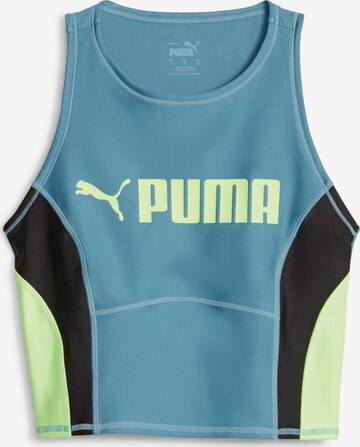 PUMA Sports top in Blue: front