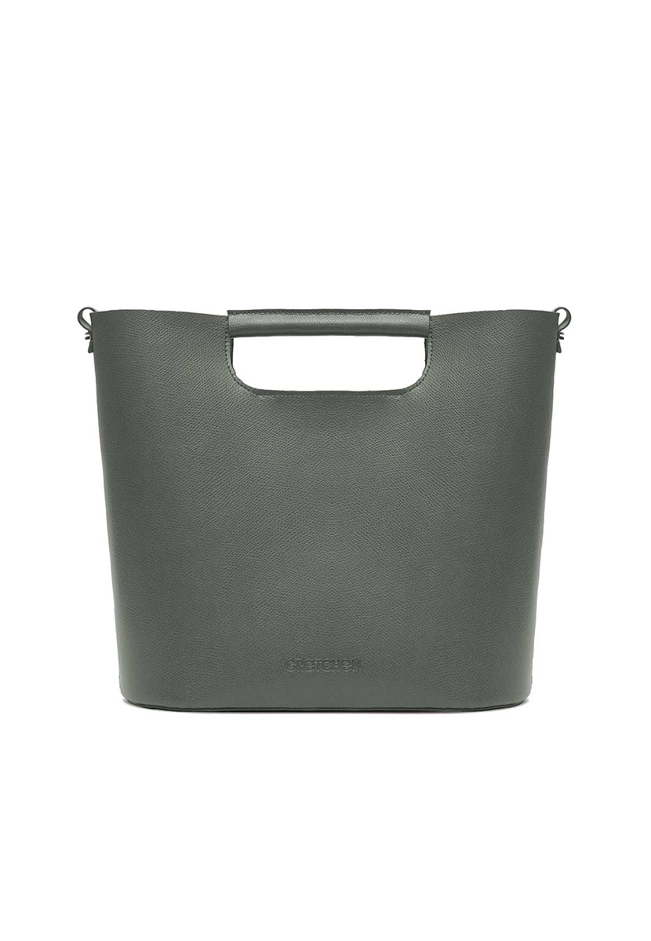 Gretchen Schultertasche 'Crocus' in Grau: Vorderseite