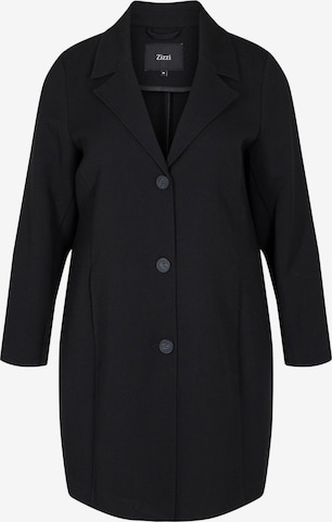 Zizzi Between-Seasons Coat 'SAVANNA' in Black: front