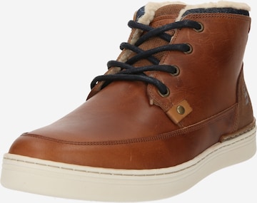 BULLBOXER Lace-Up Boots in Brown: front