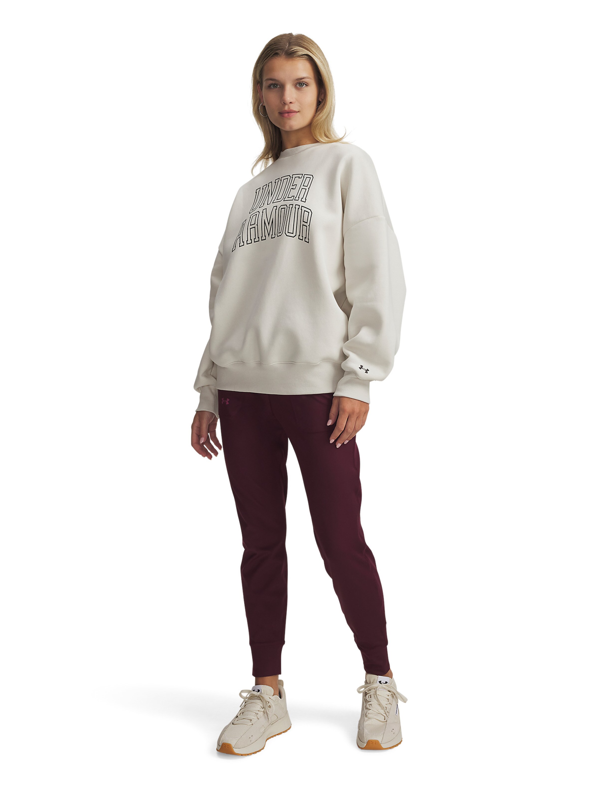 UNDER ARMOUR Sportief sweatshirt in Wit