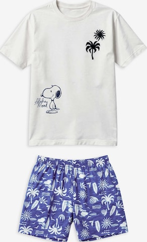 Gisela Rövid pizsama - kék: elől