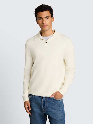 TOM TAILOR DENIM Sweater in White: front