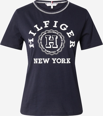 TOMMY HILFIGER T-shirt en bleu marine / blanc, Vue avec produit