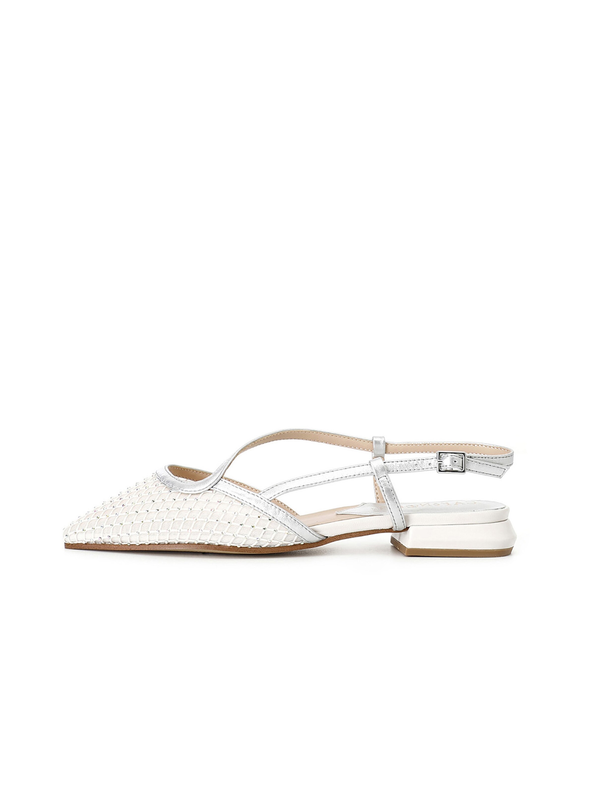 Ballerina di CAFè NOIR in bianco: frontale