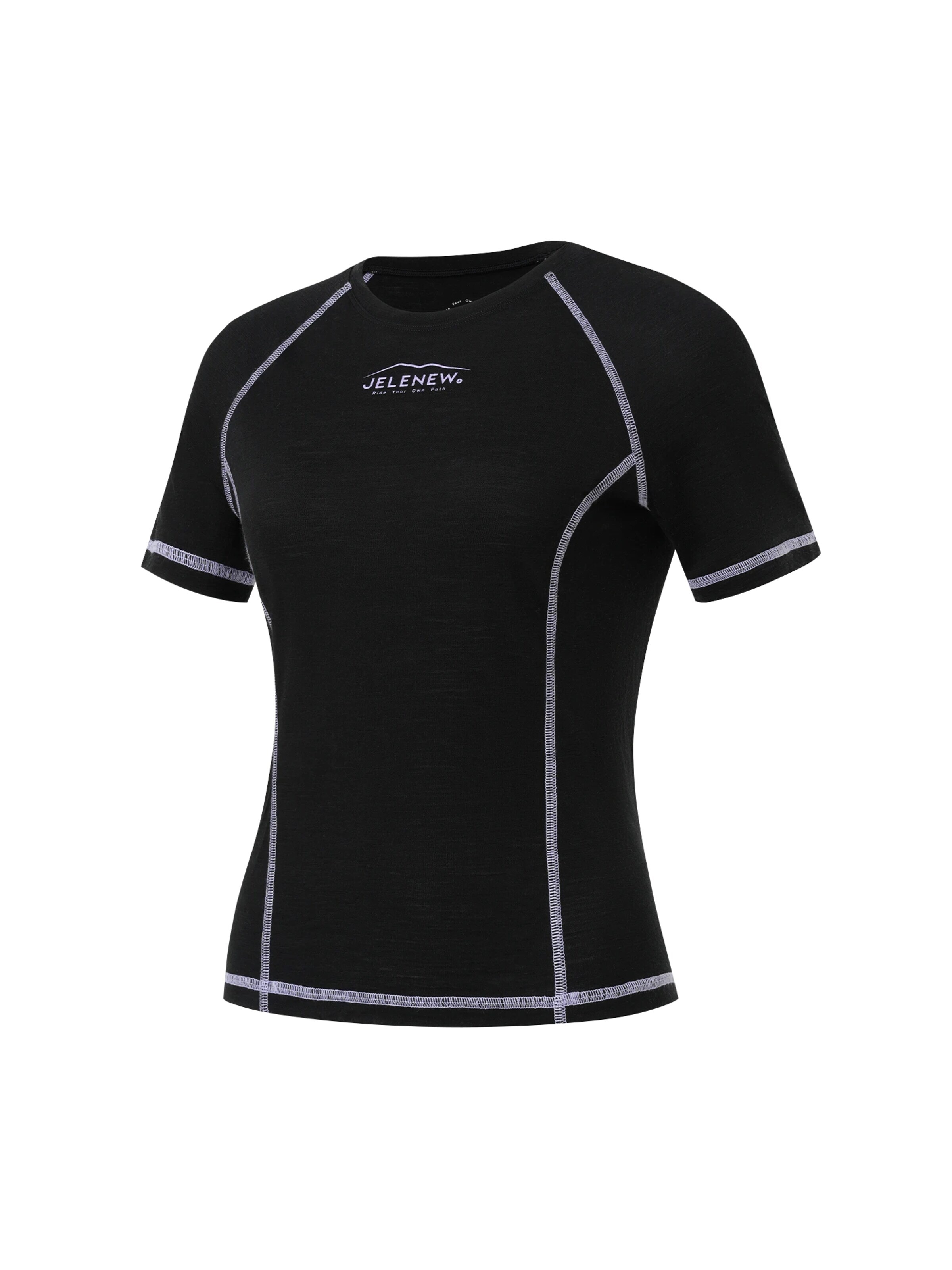Maglietta 'Merino Wool Short-Sleeve Shirt' di Jelenew in nero