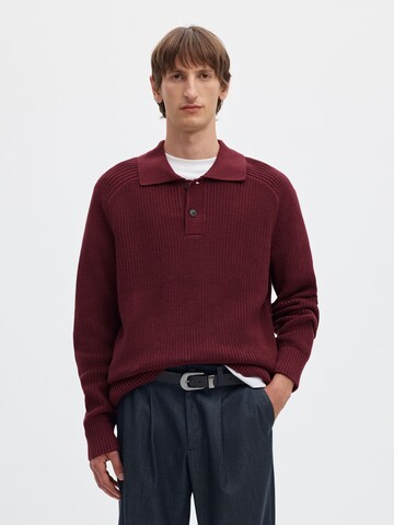 SELECTED Trui in Rood: voorkant