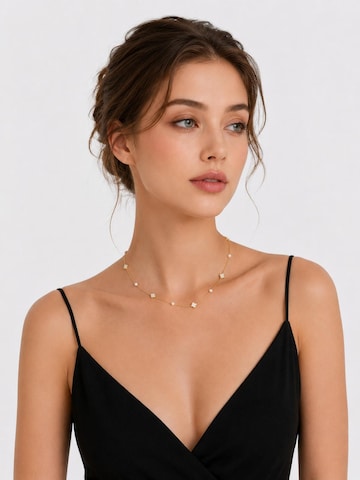 LanLiviaLančić 'Elegant MOP Lucky Clover Pearls Beads Necklace' - zlatna boja