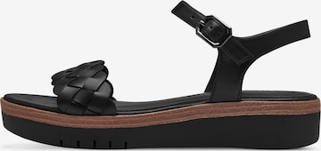 TAMARIS Sandal i svart