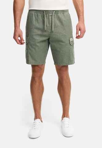 INDICODE JEANS Regular Chino trousers ' INCorry ' in Green: front