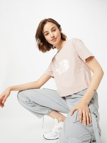 T-shirt THE NORTH FACE en rose : devant