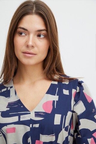 PULZ Jeans Shirt dress 'Frankie' in Blue