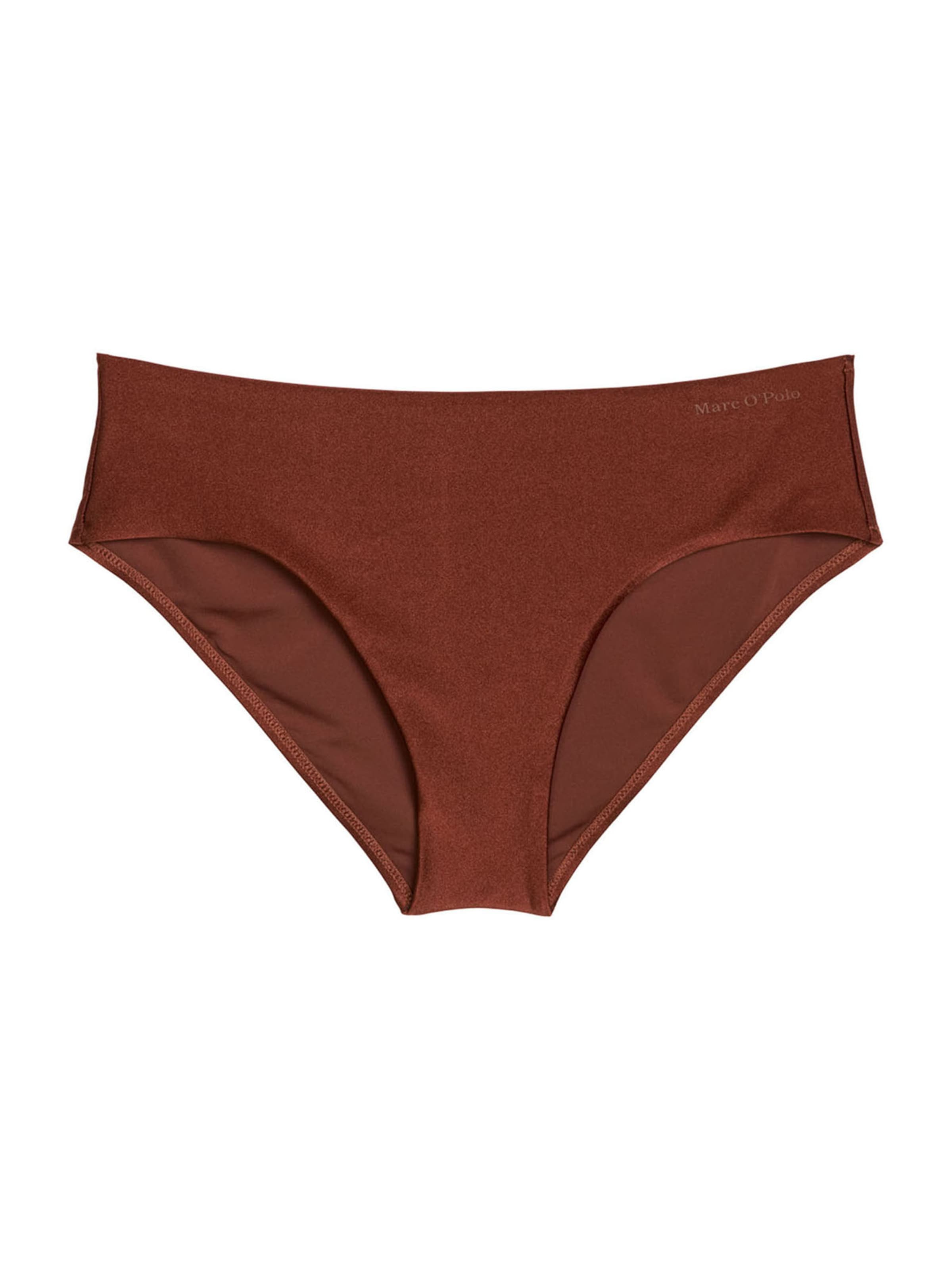 Bas de bikini ' Shiny ' Marc O'Polo en marron : devant