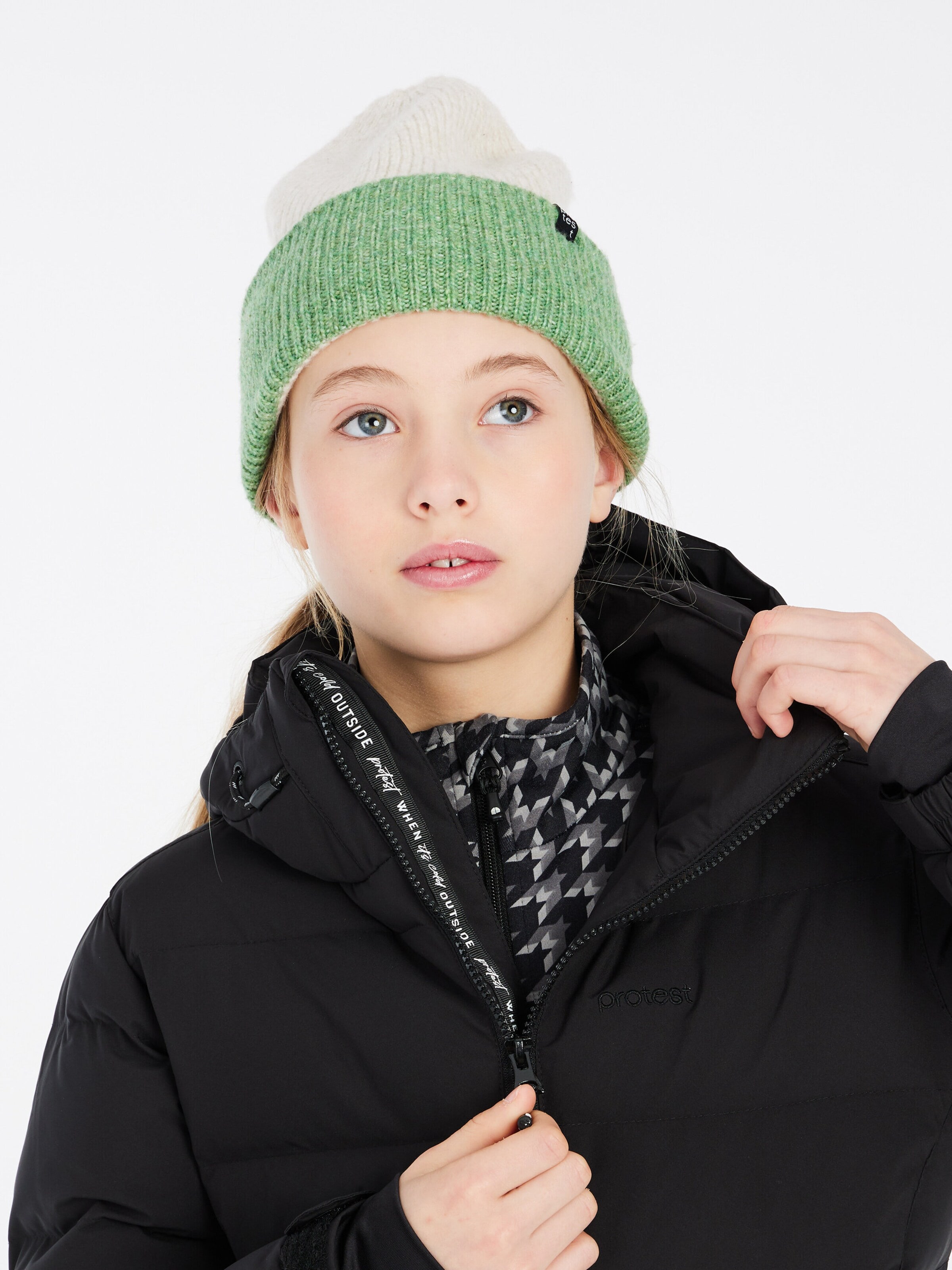 PROTEST Athletic Jacket 'PRTELINY JR' in Black