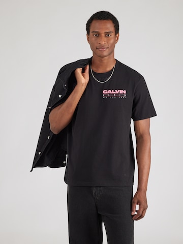 Calvin Klein Jeans Szabványos Póló - fekete