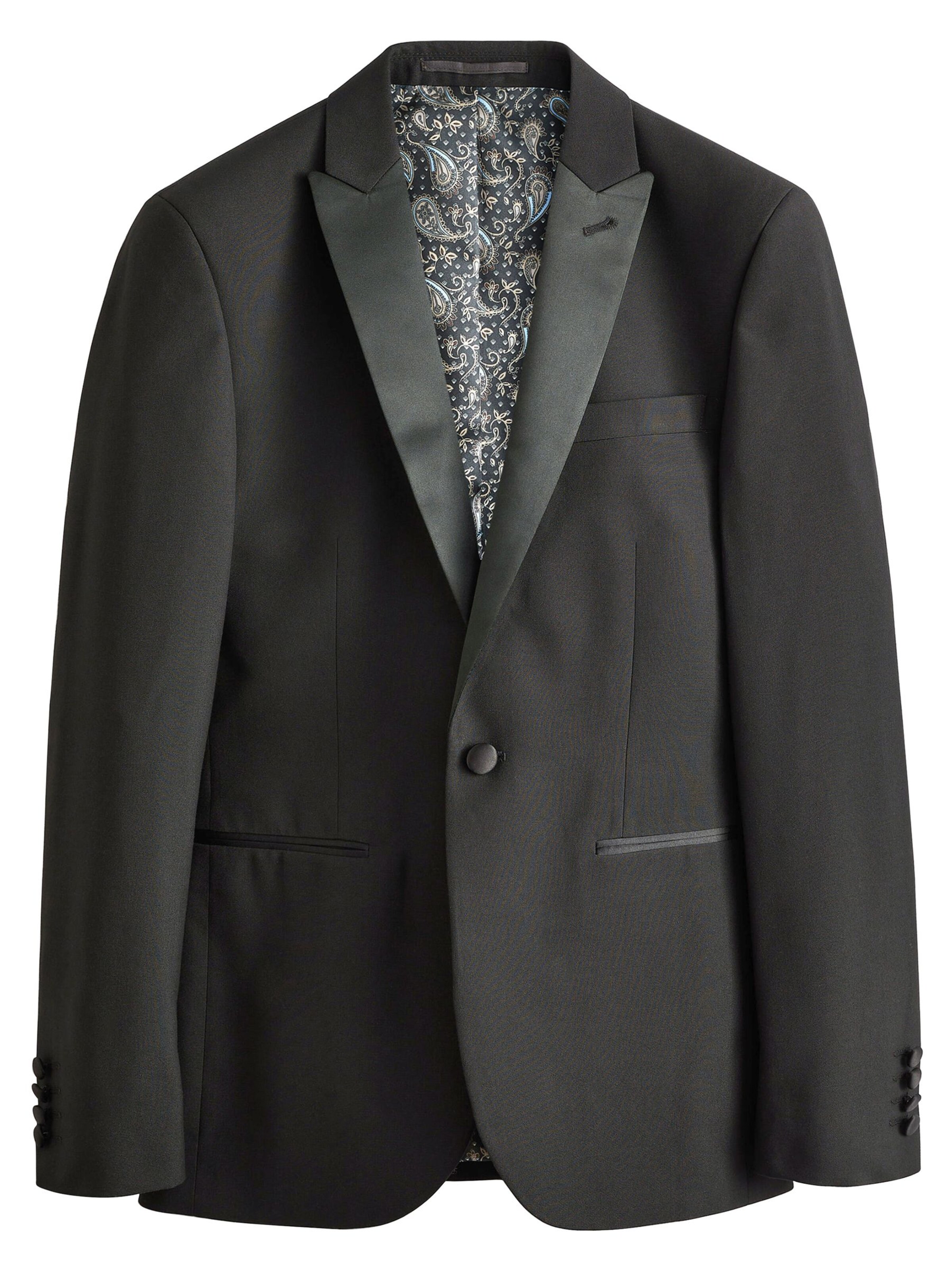 NextSlim Fit Sako - crna boja: prednji dio