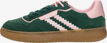 Chaussure de sport à lacets 'Sneakers Laag' Tamaris en vert : devant