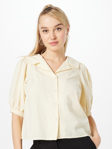 ICHI Blouse in Beige: front