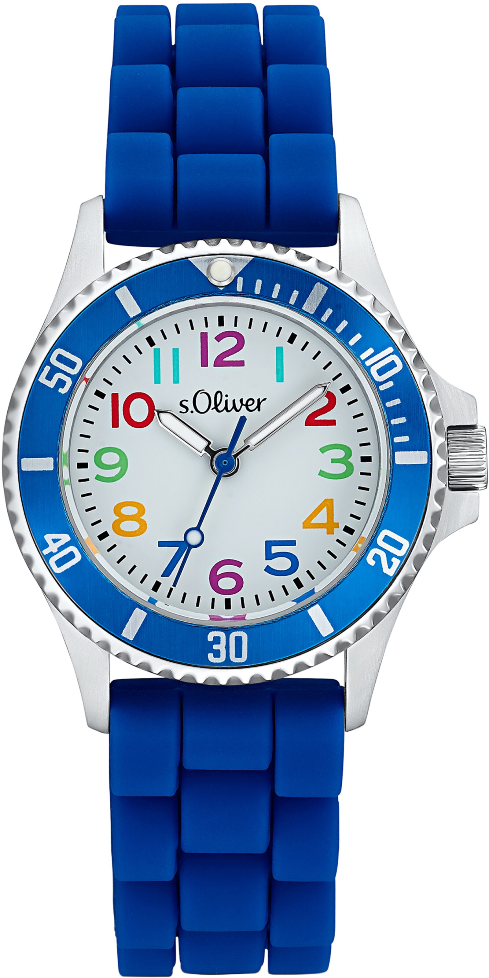 s.Oliver Uhr in Blau: Vorderseite
