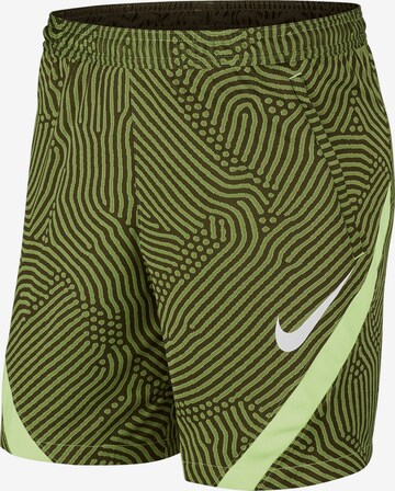 NIKE Regular Workout Pants in Green: front