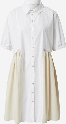 Cream Shirt Dress 'Humla' in Beige: front