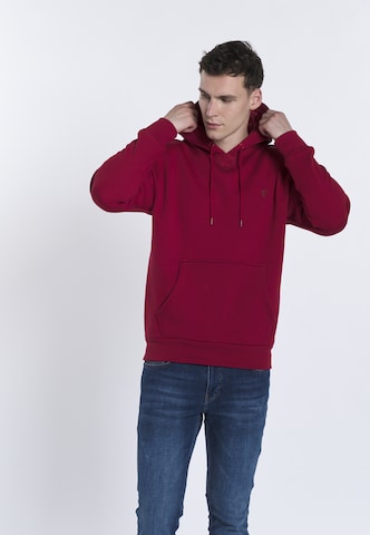 DENIM CULTURE Sweatshirt 'SAORO' i röd