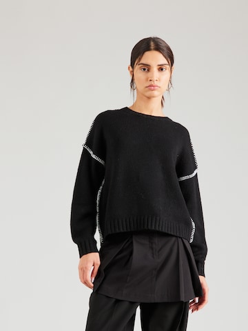 UNITED COLORS OF BENETTON Sweater in Black: front