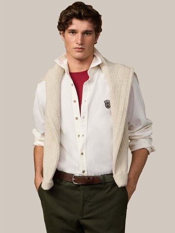 Coupe regular Chemise Hackett London en blanc