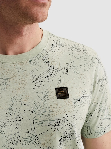 PME Legend T-shirt 'PME LEGEND - T-shirt in slub jersey with allover print' i grön