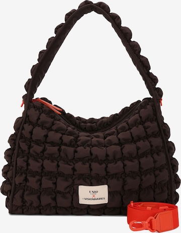 Sac bandoulière 'Unio' Les Visionnaires en marron : devant