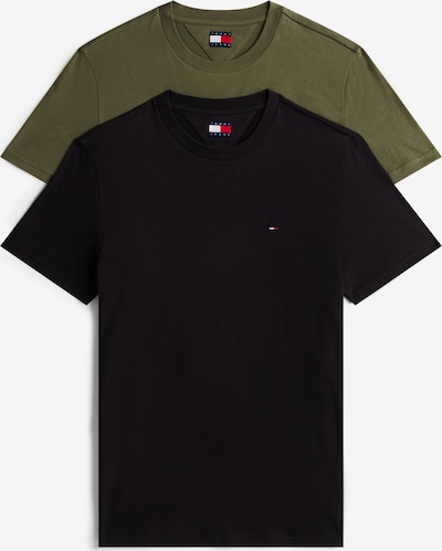 Tommy Jeans Majica veličine XS u maslinasta / crna, Pregled proizvoda