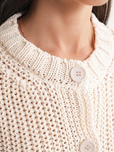 MixRay Strickjacke in wollweiß, Produktansicht