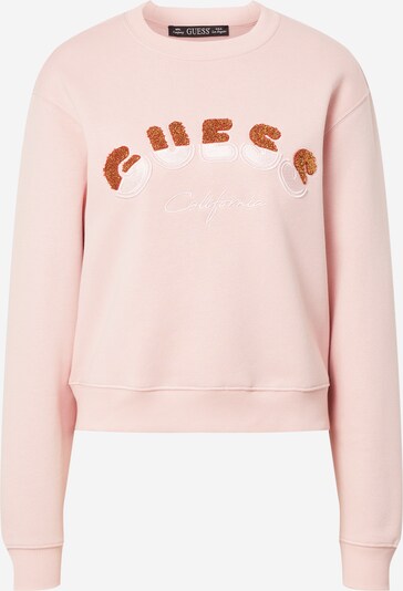 GUESS Sweatshirt 'RUTHA' in honig / rosa / blutrot / weiß, Produktansicht