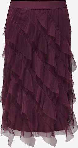 ONLY Carmakoma - Falda 'CARLafalda' en rojo: frente