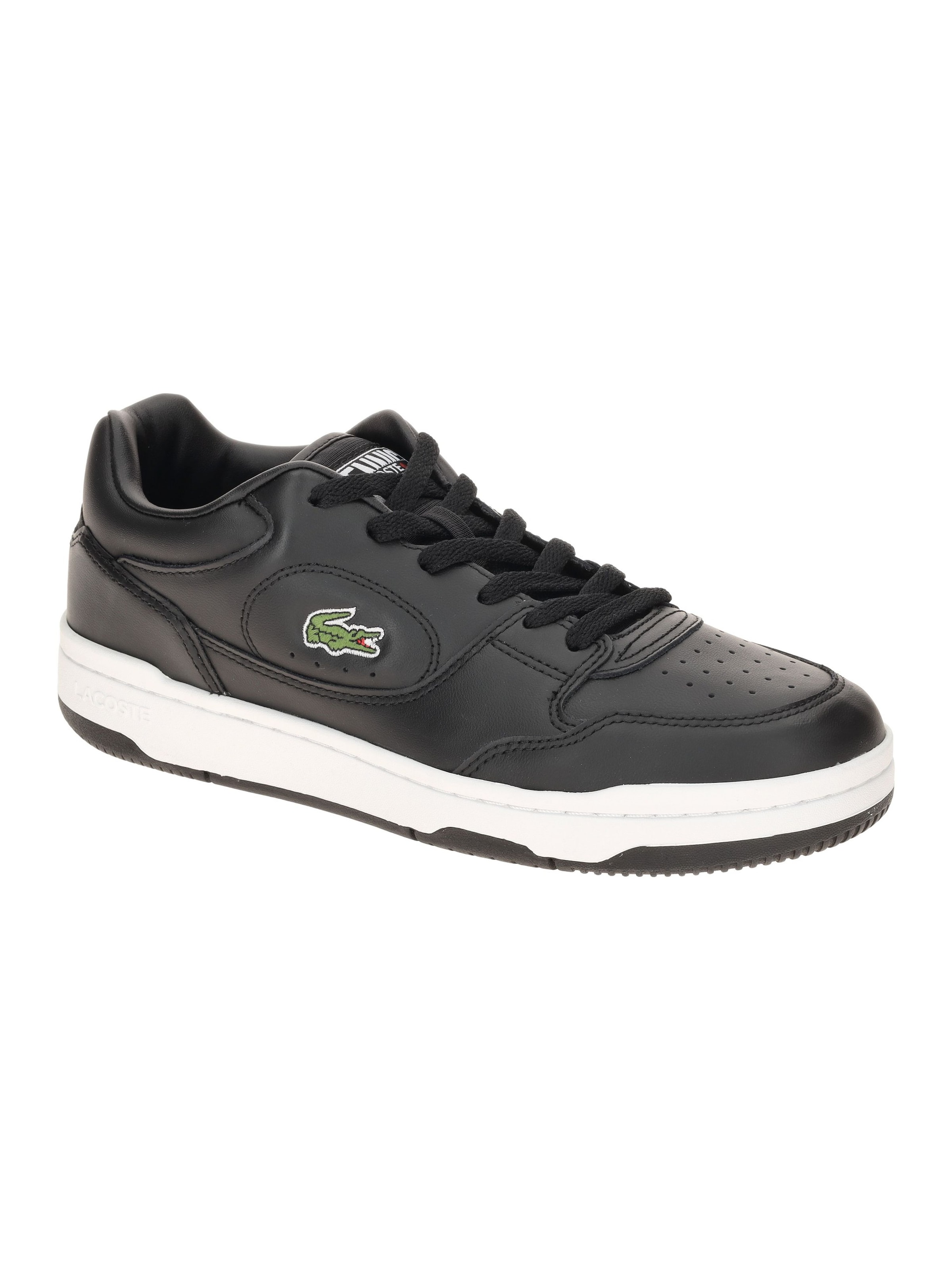 LACOSTE Lace-Up Shoes in Black: front