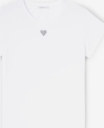 T-shirt MOTIVI en blanc : devant