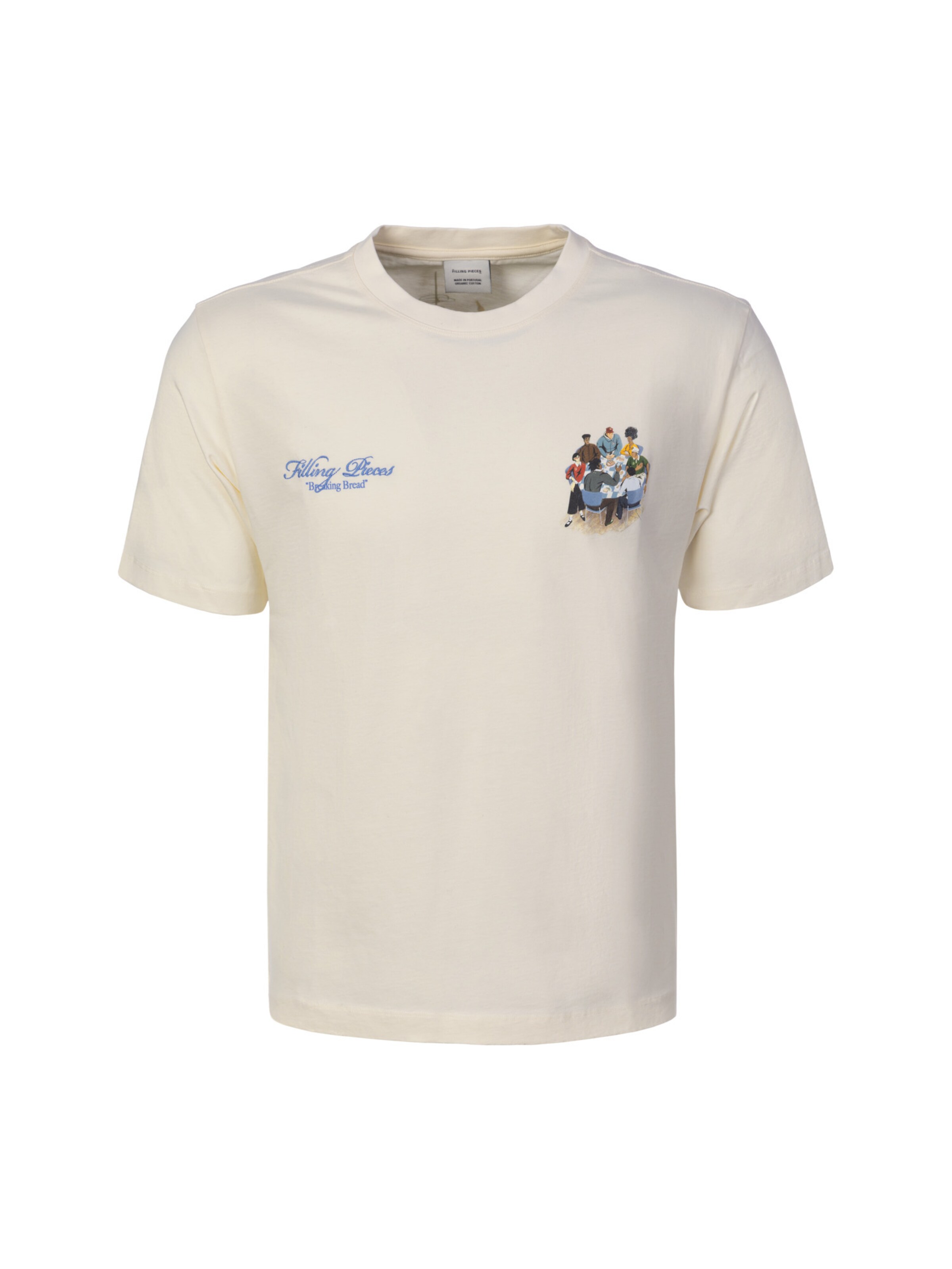 T-Shirt 'Supper' Filling Pieces en beige : devant